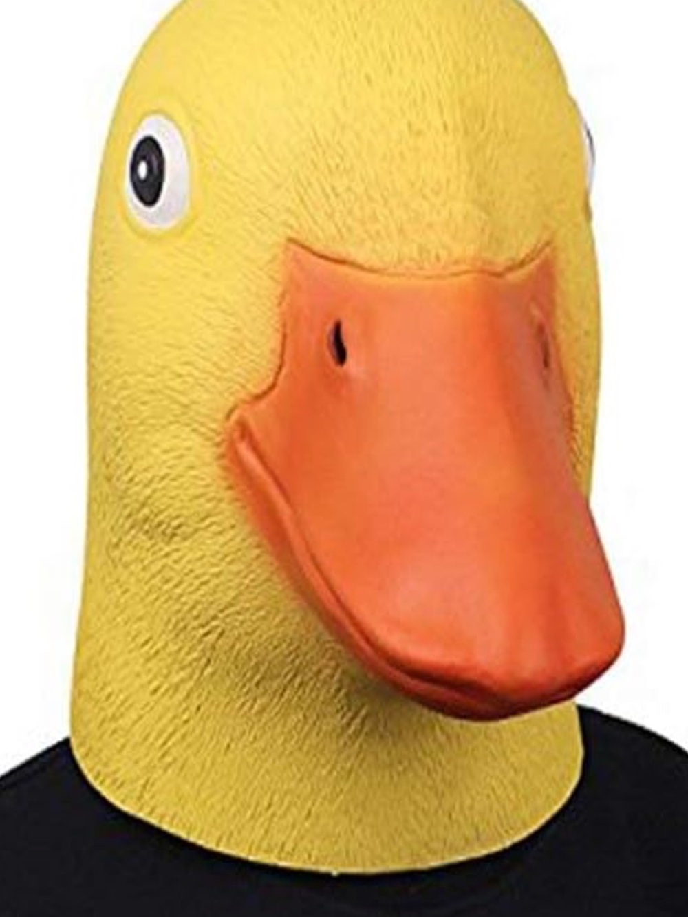 Novelty Yellow & Orange Duck Face Mask for Adults